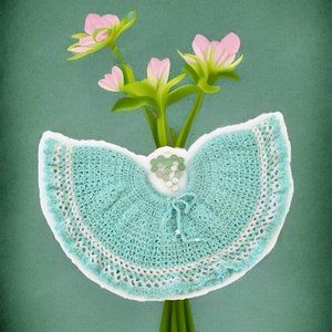 Lacy handmade crochet skirt, Toddler flare skirt